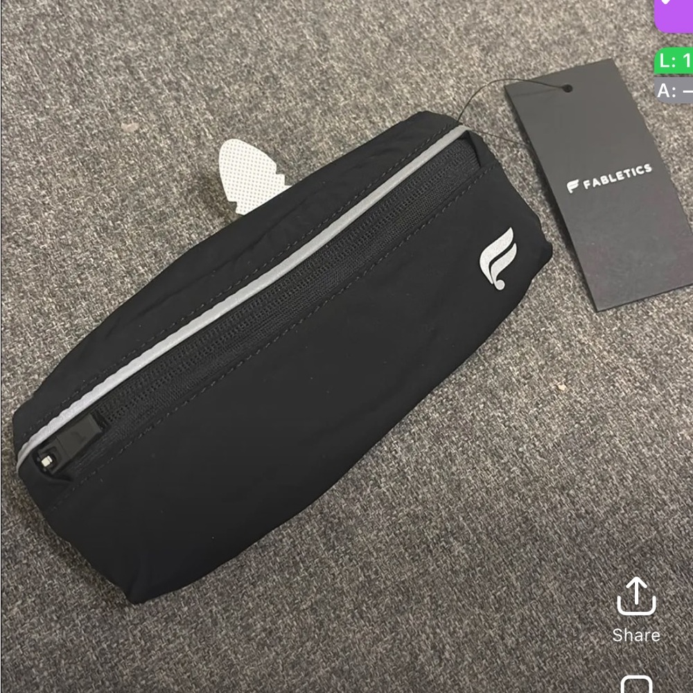 Fabletics Black Belt Bag